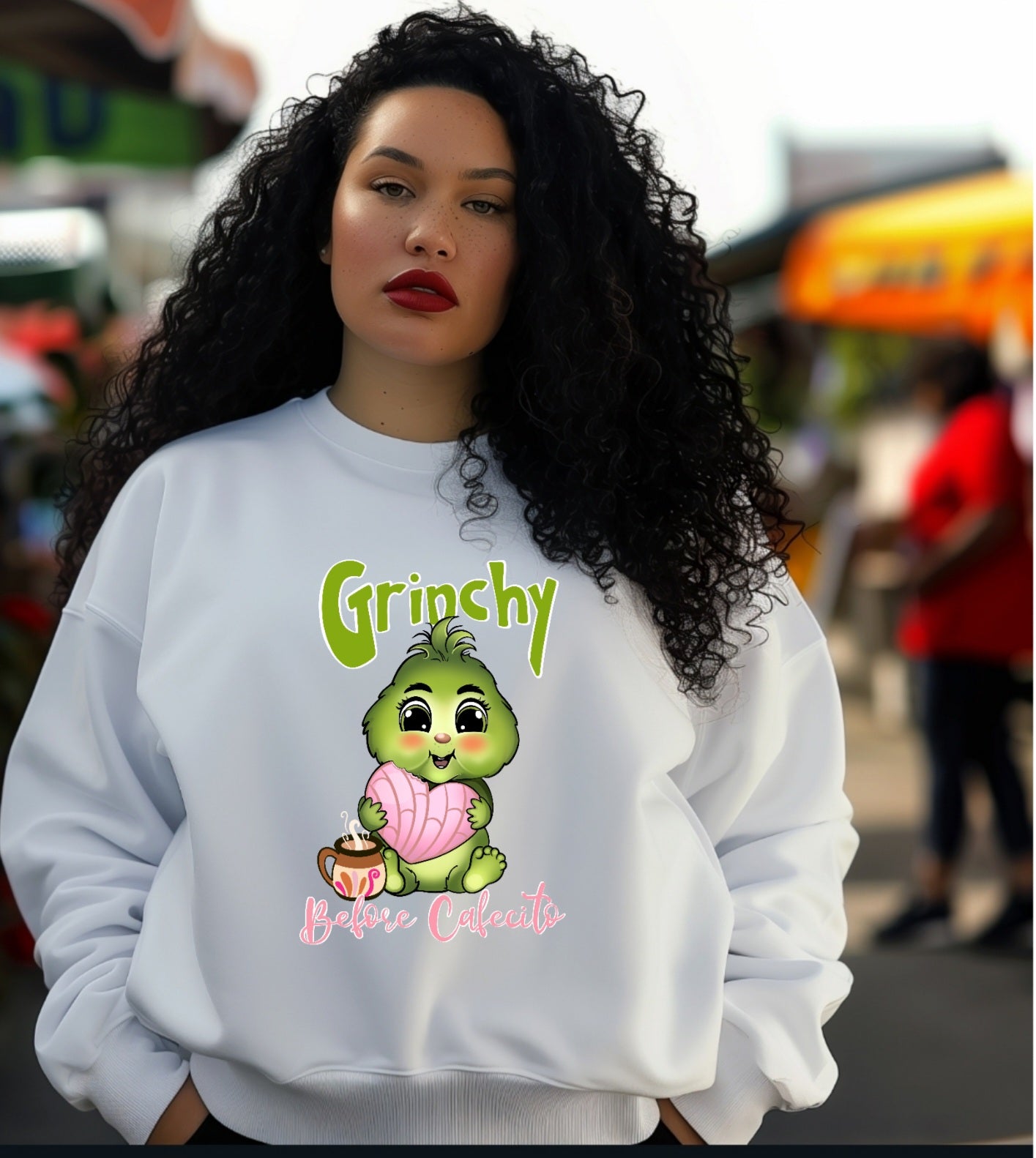 Before Cafecito Crewneck Gildan Sweatshirt