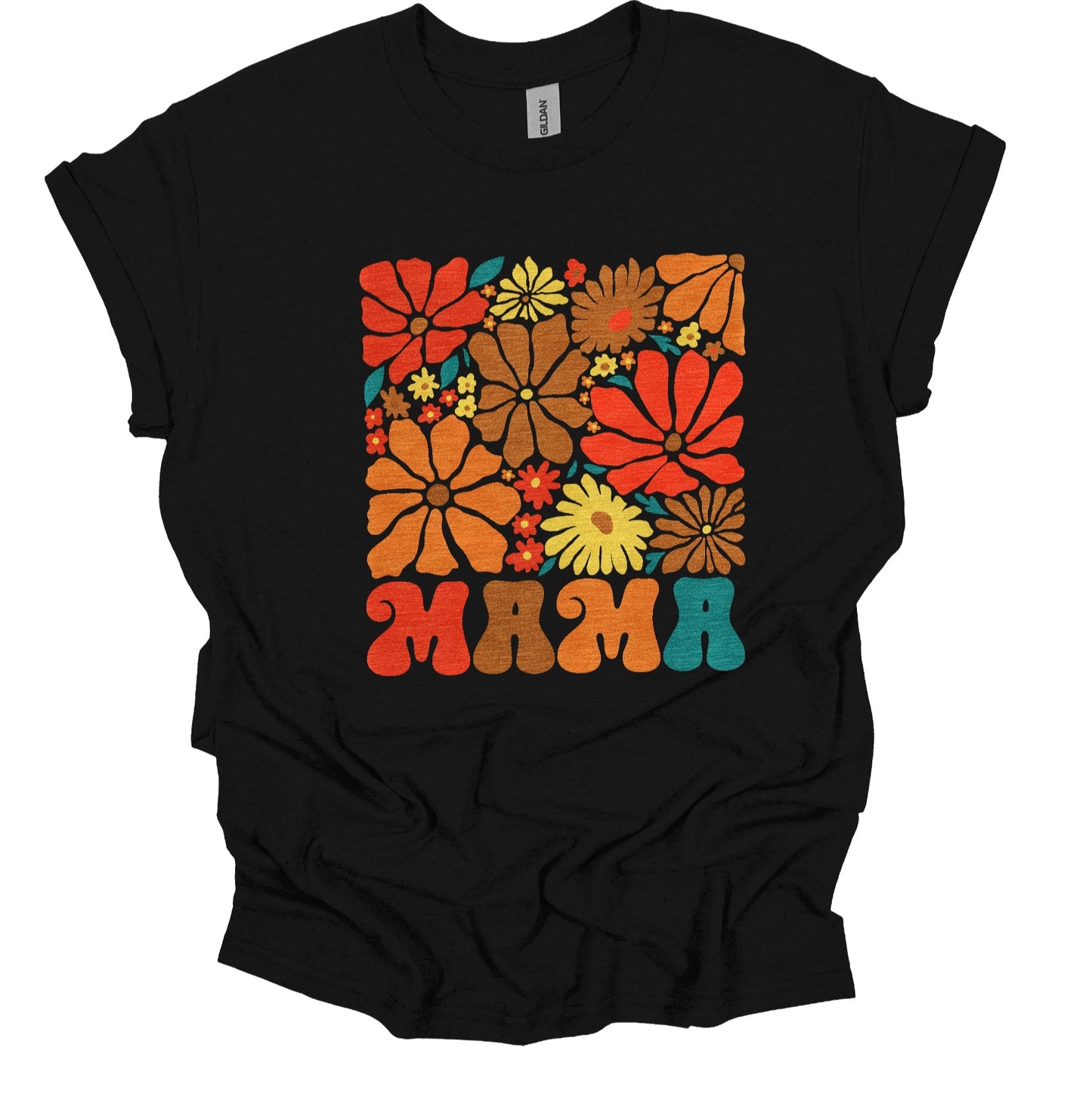 Mama Black Gildan Heavy cotton tshirt