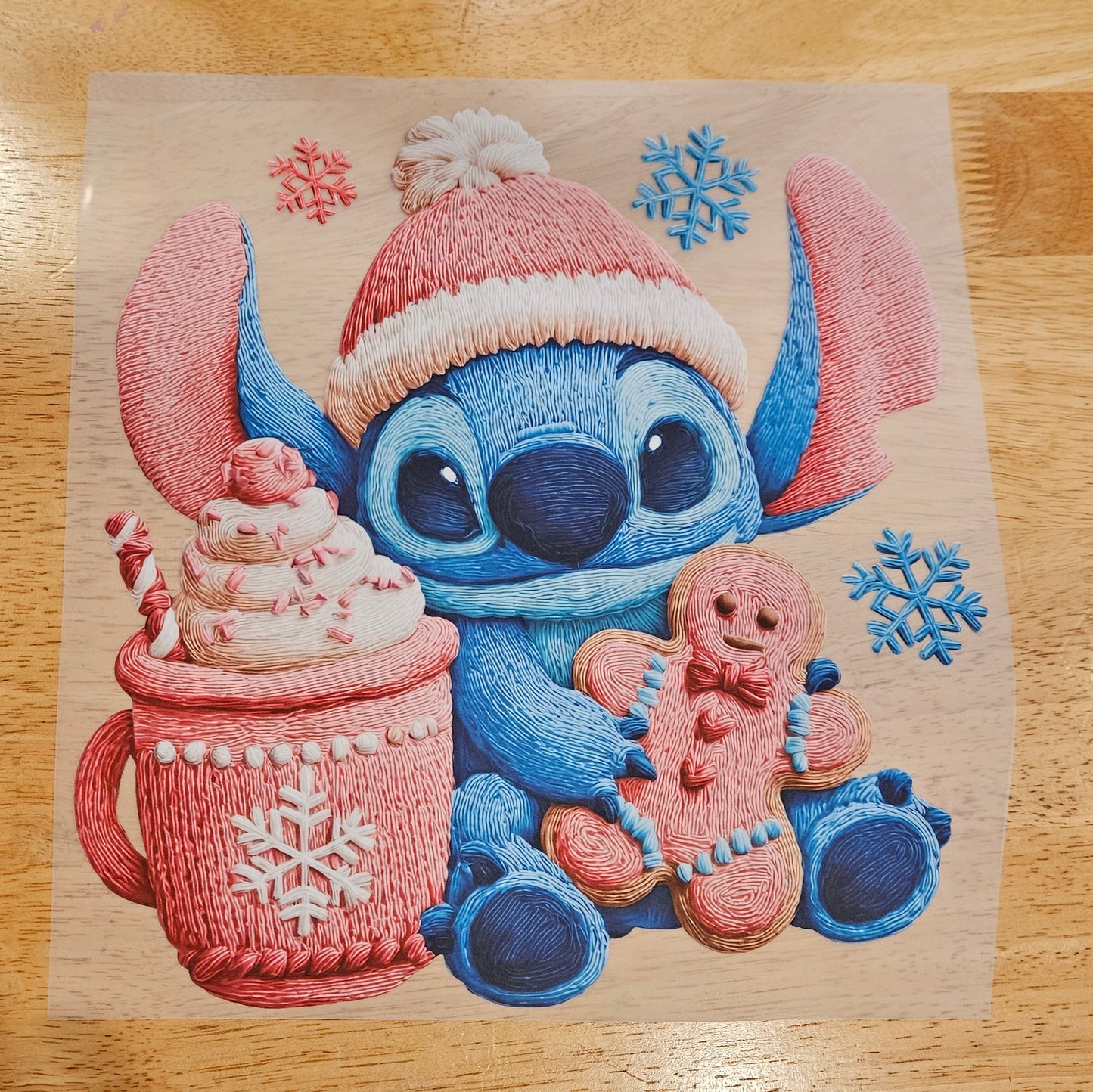 Ready to press 10 x 11 DTF transfer only