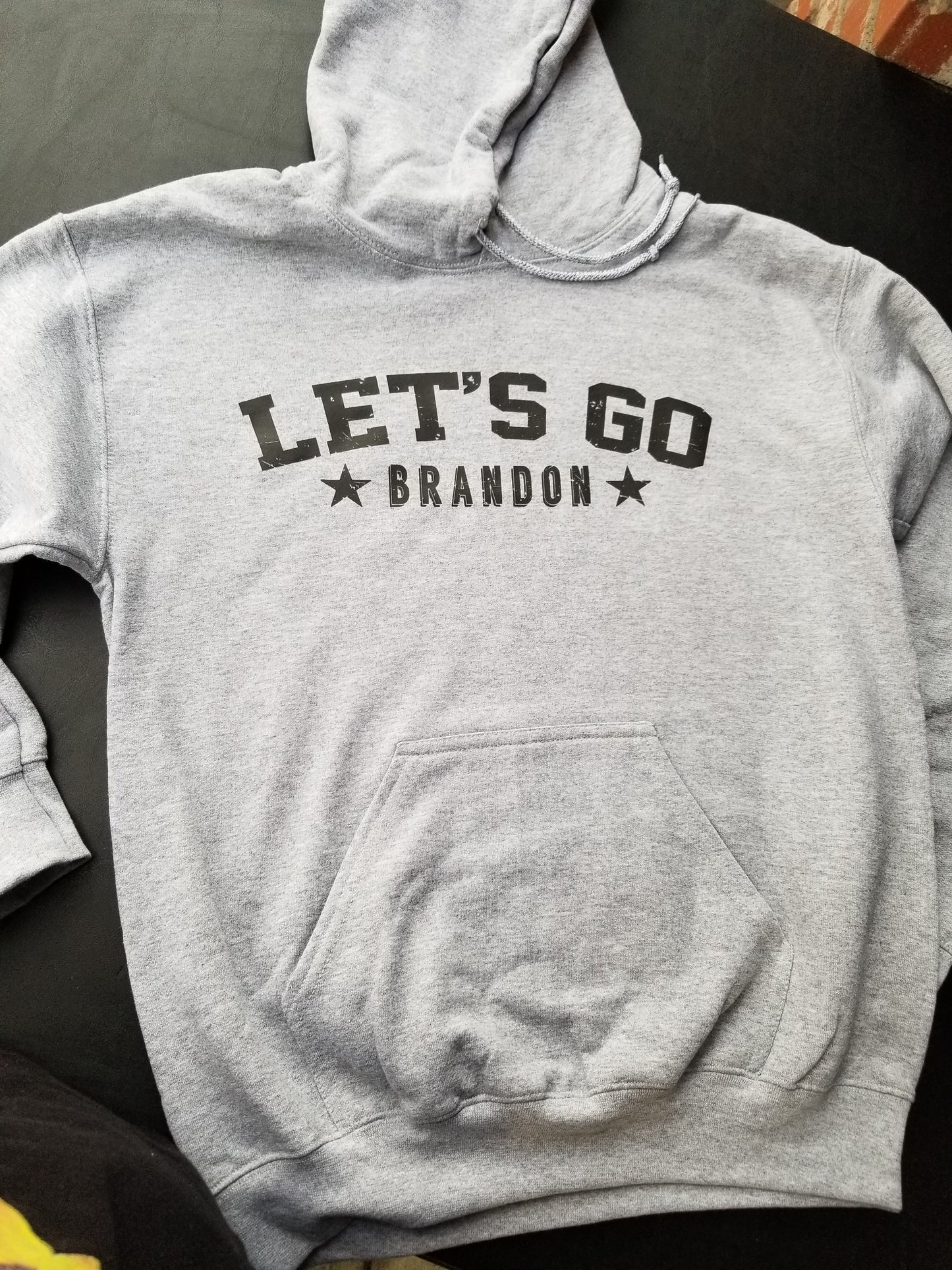 Hoodie Let's Go Brandon Adult Small Gilden