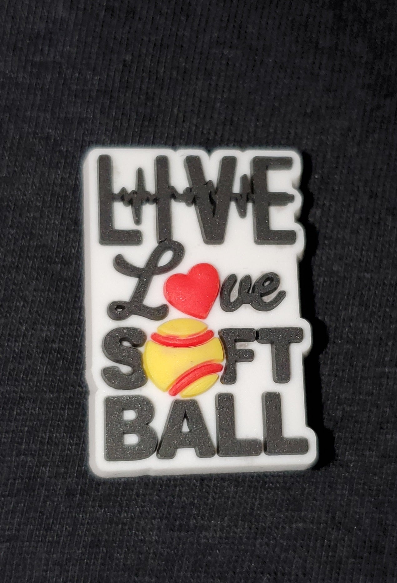 Set of 5 Softball Croc Charms