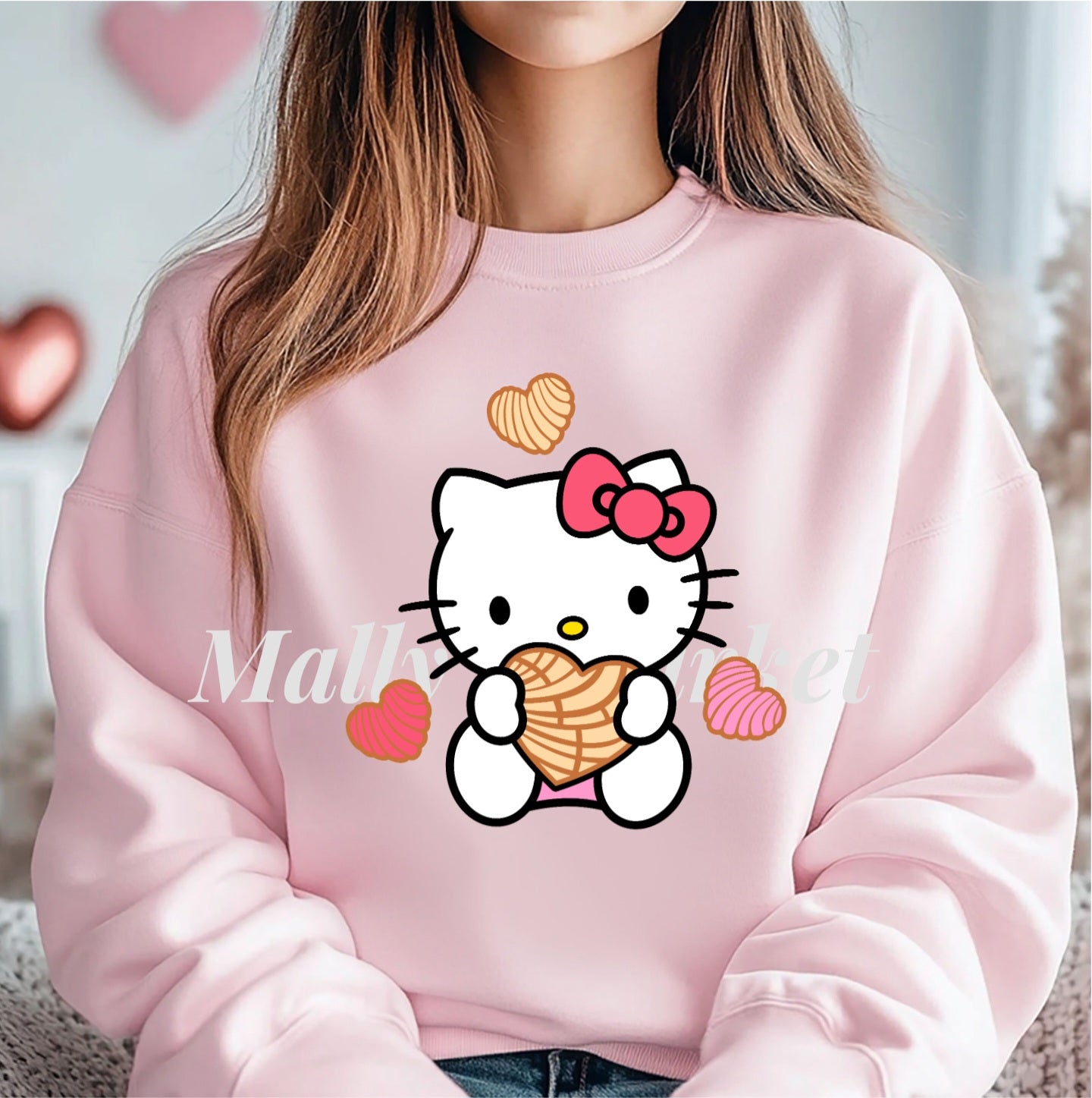 Pink HK Crewneck Gildan Sweatshirt