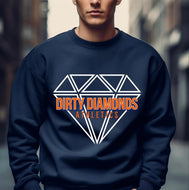 Dirty Diamonds Athletics Navy Gildan Sweatshirt