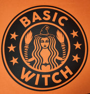 Basic Witch Orange UNISEX SHORT SLEEVE HEAVY COTTON TSHIRTS