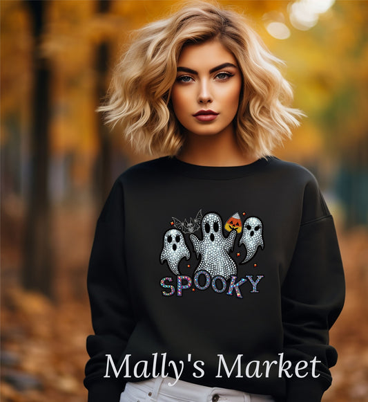 Spooky Crewneck Gildan Sweatshirt