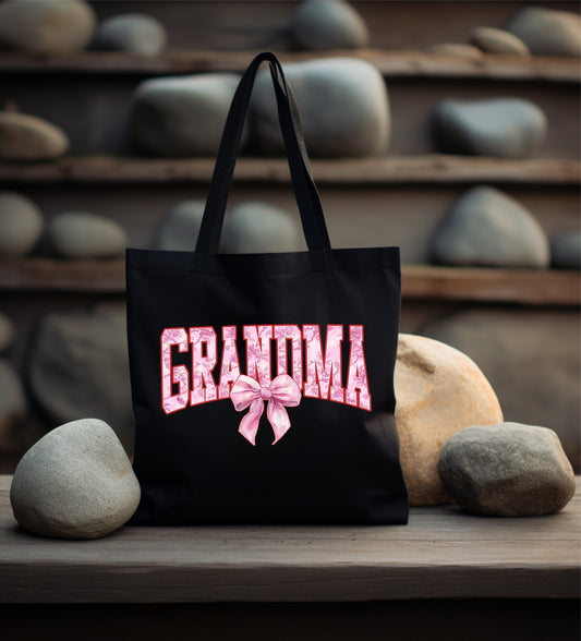 Grandma Black Tote Bag