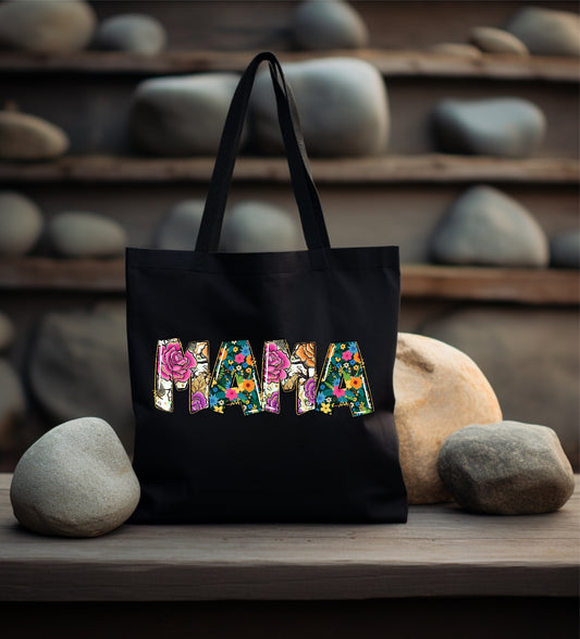 Mama Black Tote Bag