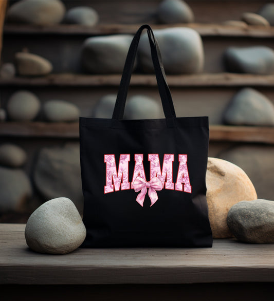 Mama Pink Black Tote Bag