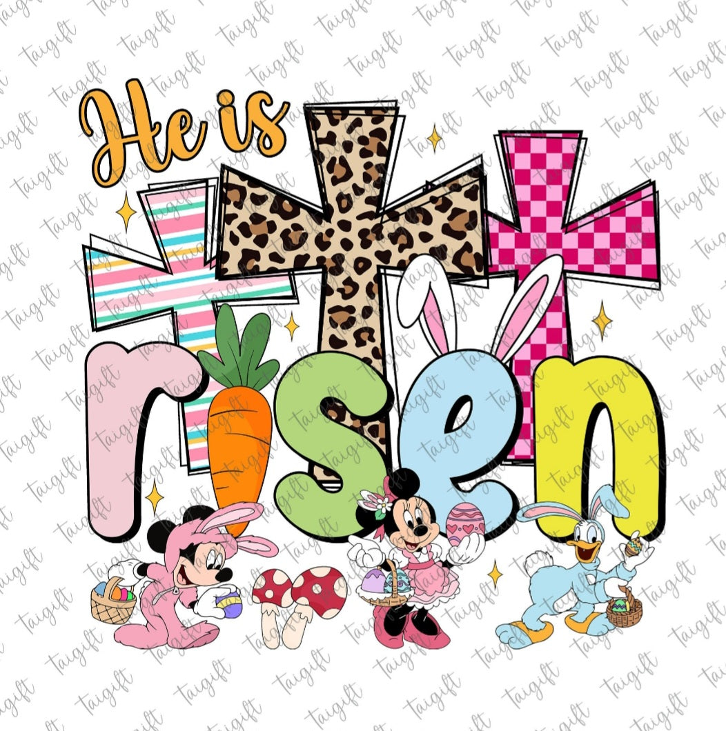 8 x 7 He is Risen Youth DTF transfer