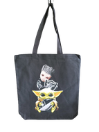 Football Black and Silver Tote