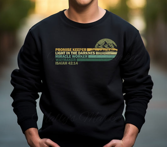 PROMISE KEEPER Black Crewneck Gildan Sweatshirt