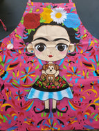 Frida Kahlo Pink Apron