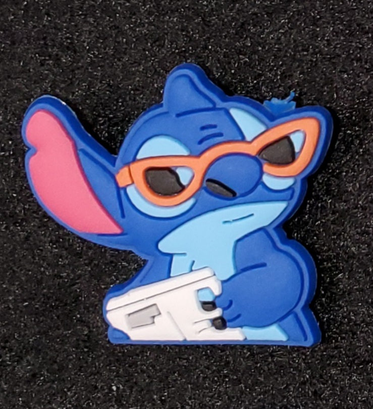 Croc Charm Blue guy glasses Charm