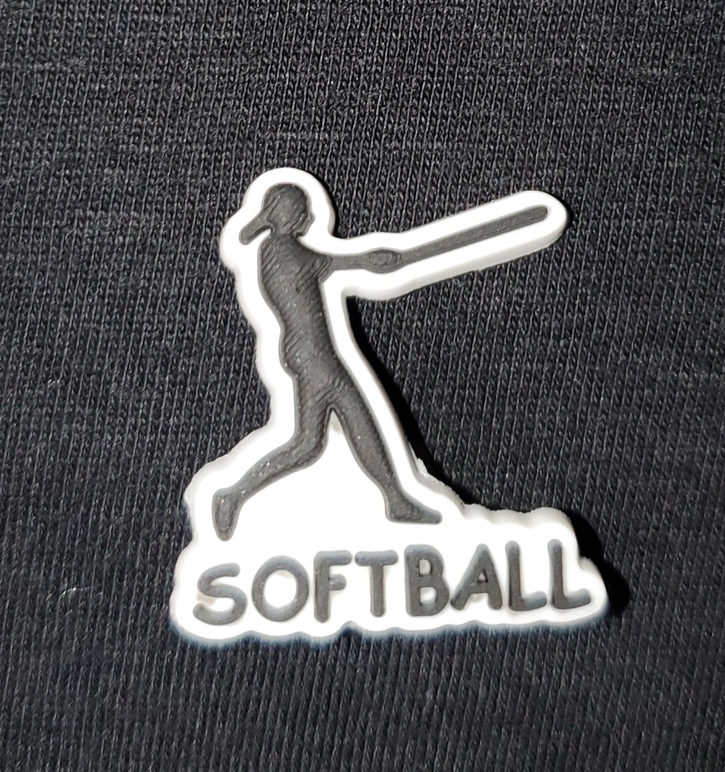 Softball Girl Croc Charm