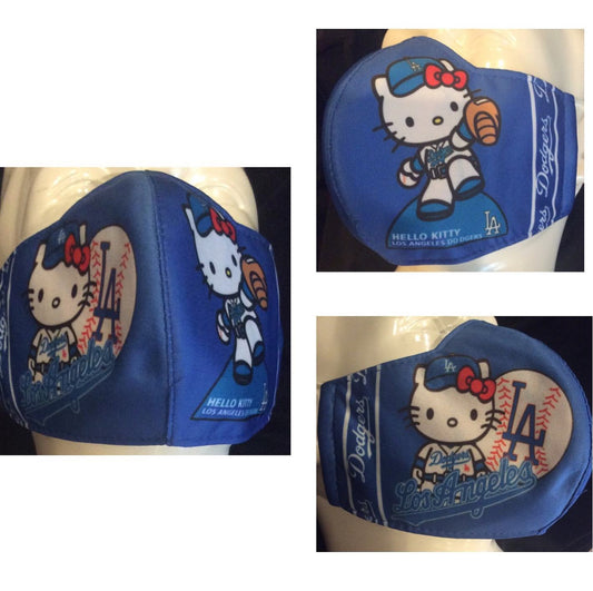 Masks Dodgers Hello Kitty Face Mask