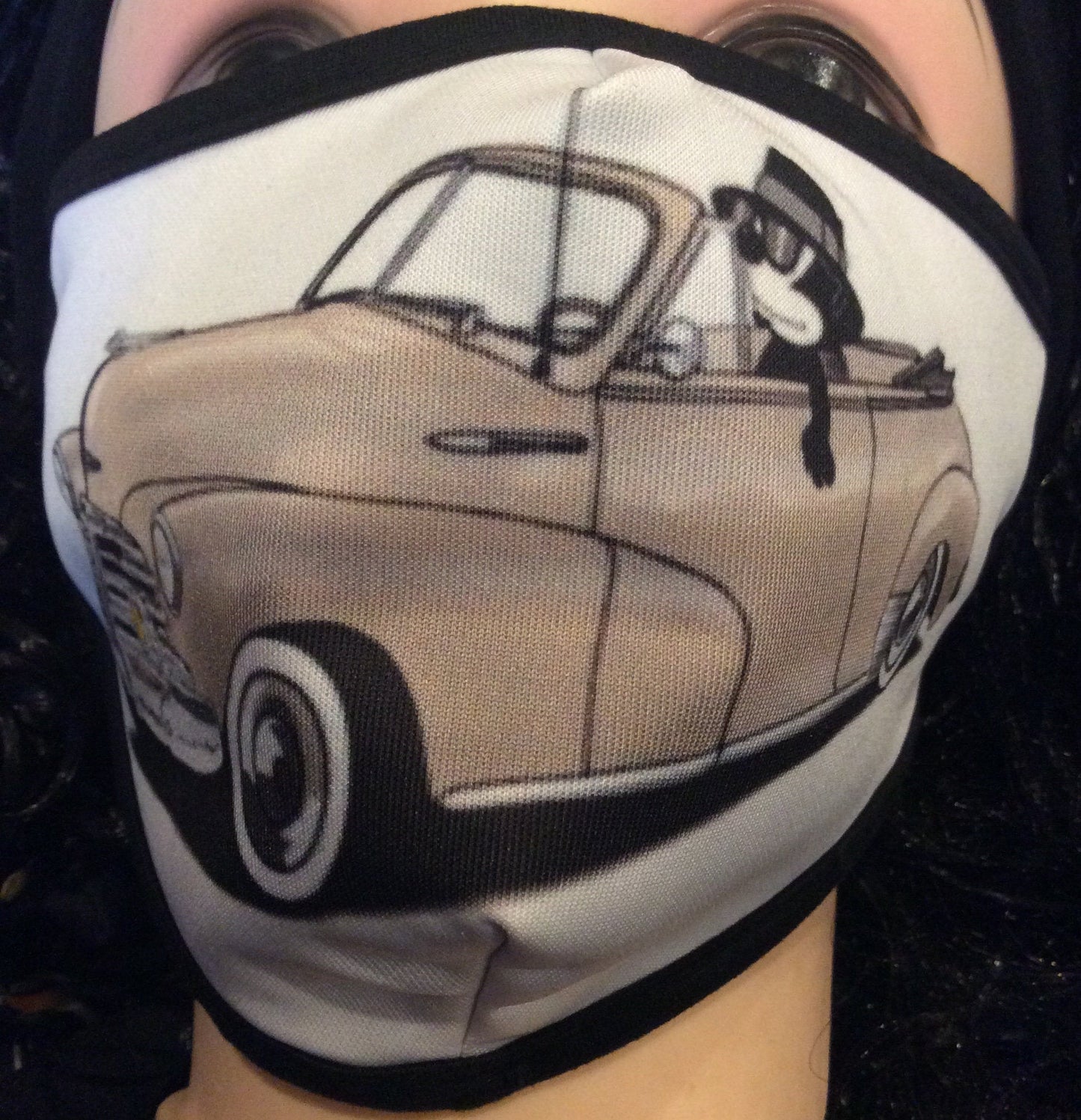 Mask Cool Cat Tan Truck Adult Face Mask
