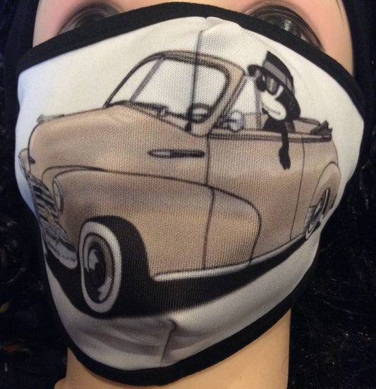 Mask Cool Cat Tan Truck Adult Face Mask