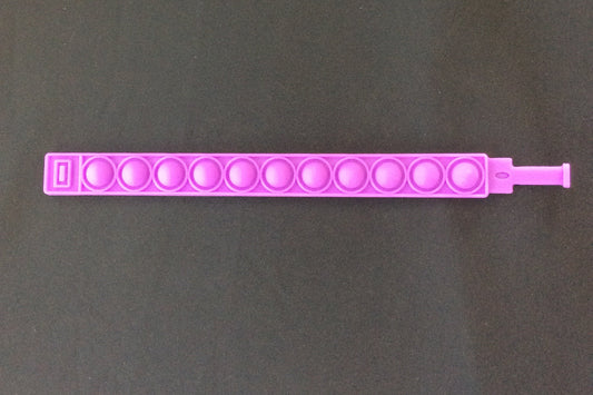 Purple Bracelet Bubble Pop It Fidget 7.75 inches long