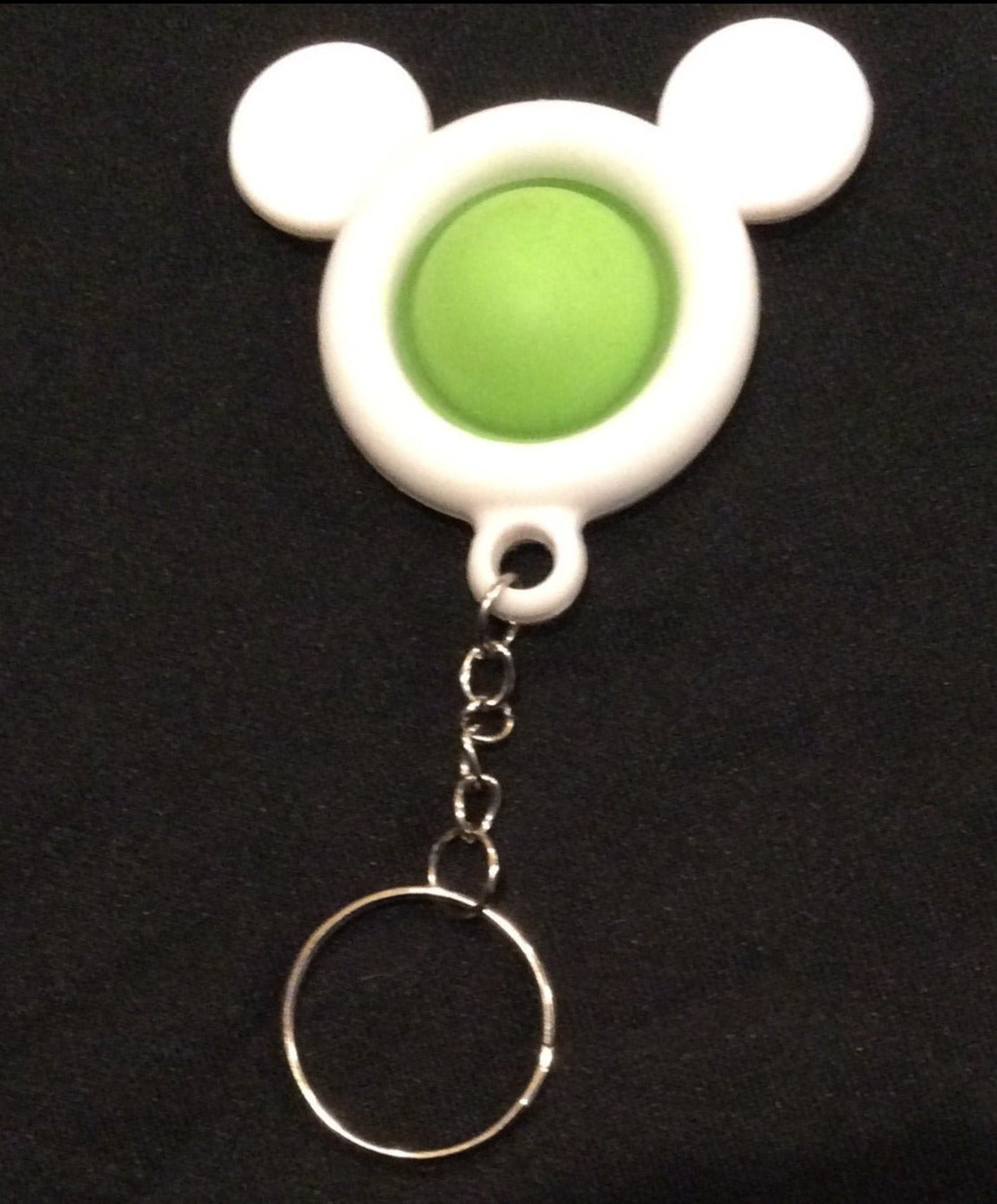 Green Simple Dimple Mouse Shaped Keychain