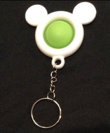 Green Simple Dimple Mouse Shaped Keychain