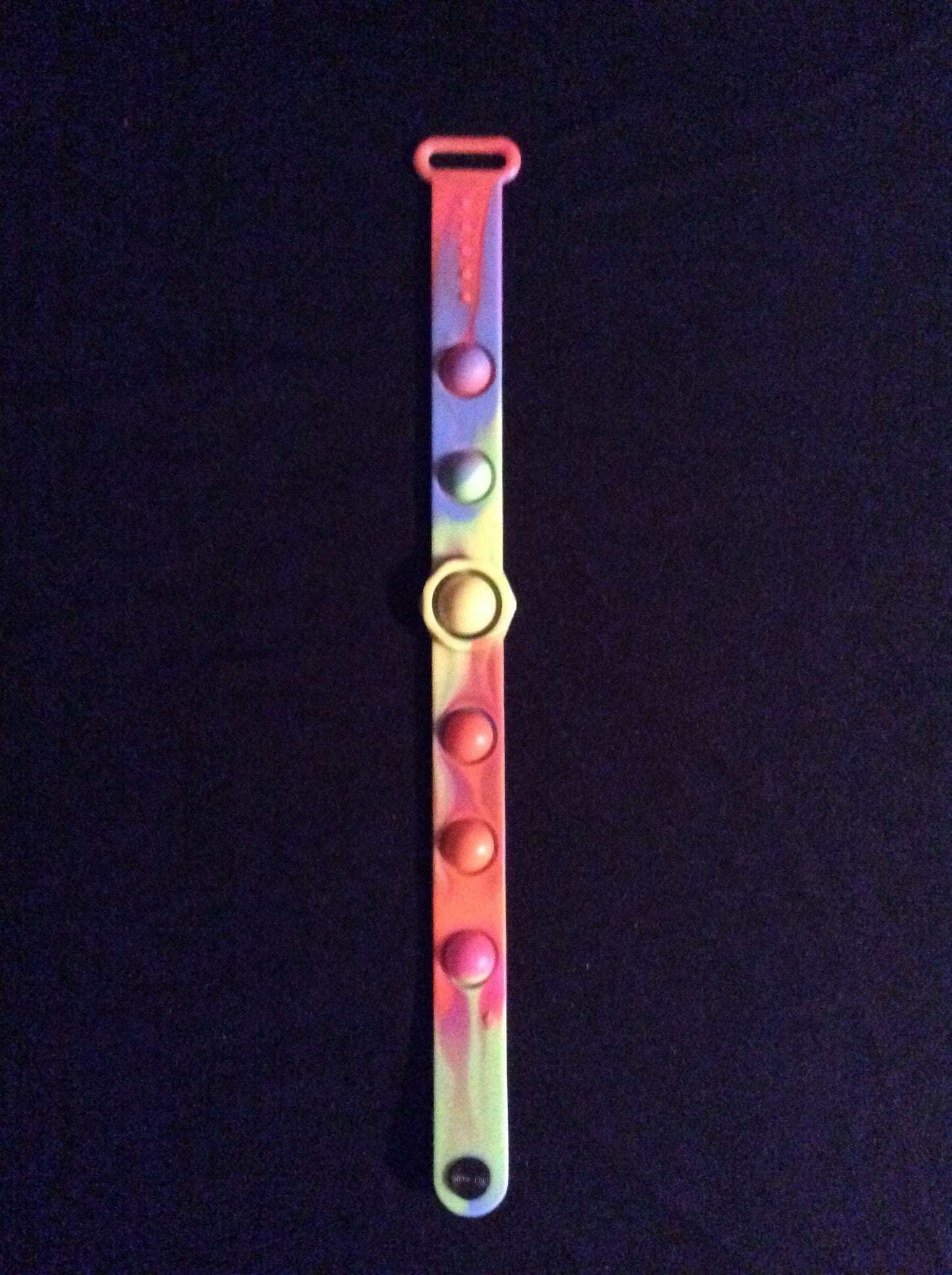 Bubble Pop It Multicolored Fidget Wristband 1/2 inch wide