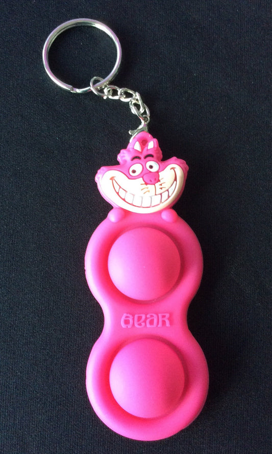 Cheshire Cat Simple Dimple Fidget Keychain