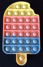 Load image into Gallery viewer, 7 Inch Popsicle Sherbert Bubble Pop It Fidget. Learn the Alphabet.
