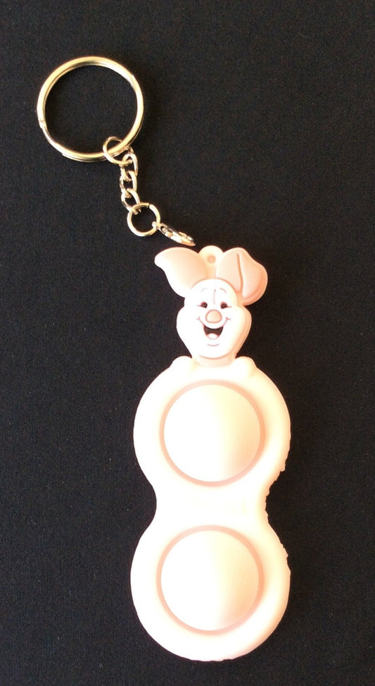 Piglet Simple Dimple Fidget Keychain