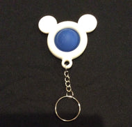 Blue Simple Dimple Mouse Shaped Keychain