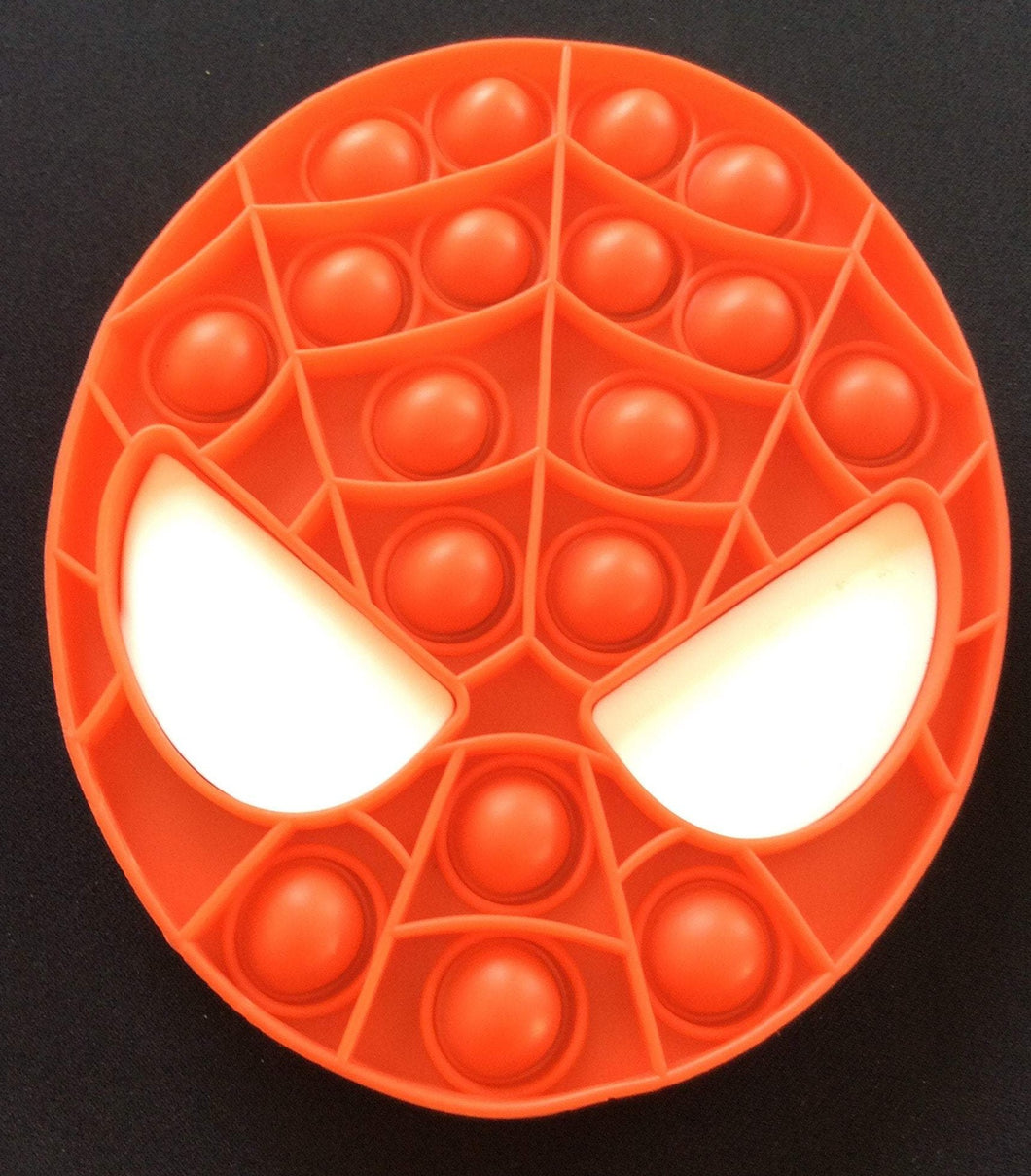 4.75 inches wide x 5.5 inches tall Spider-Man Shaped Bubble Pop It Fidget