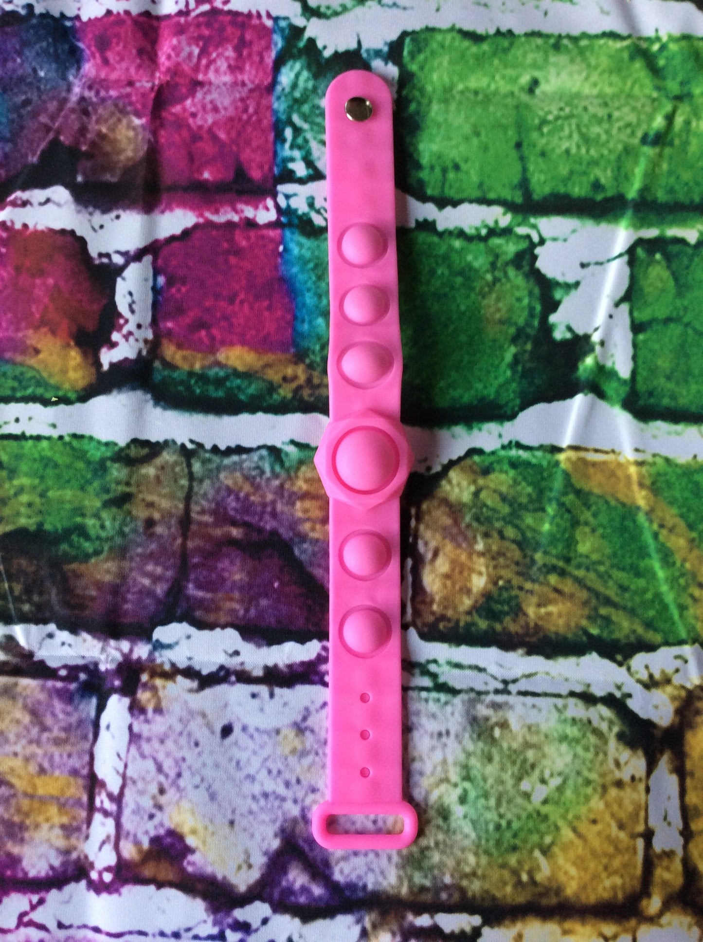 Pink Bubble Pop It Fidget Wristband